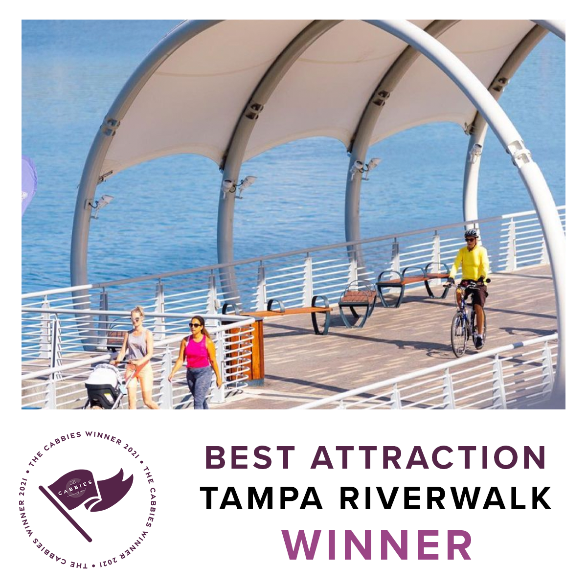 best attraction winner - tampa's riverwalk