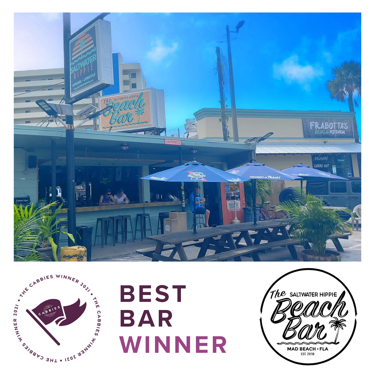 best bar winner - the saltwater hippie beach bar