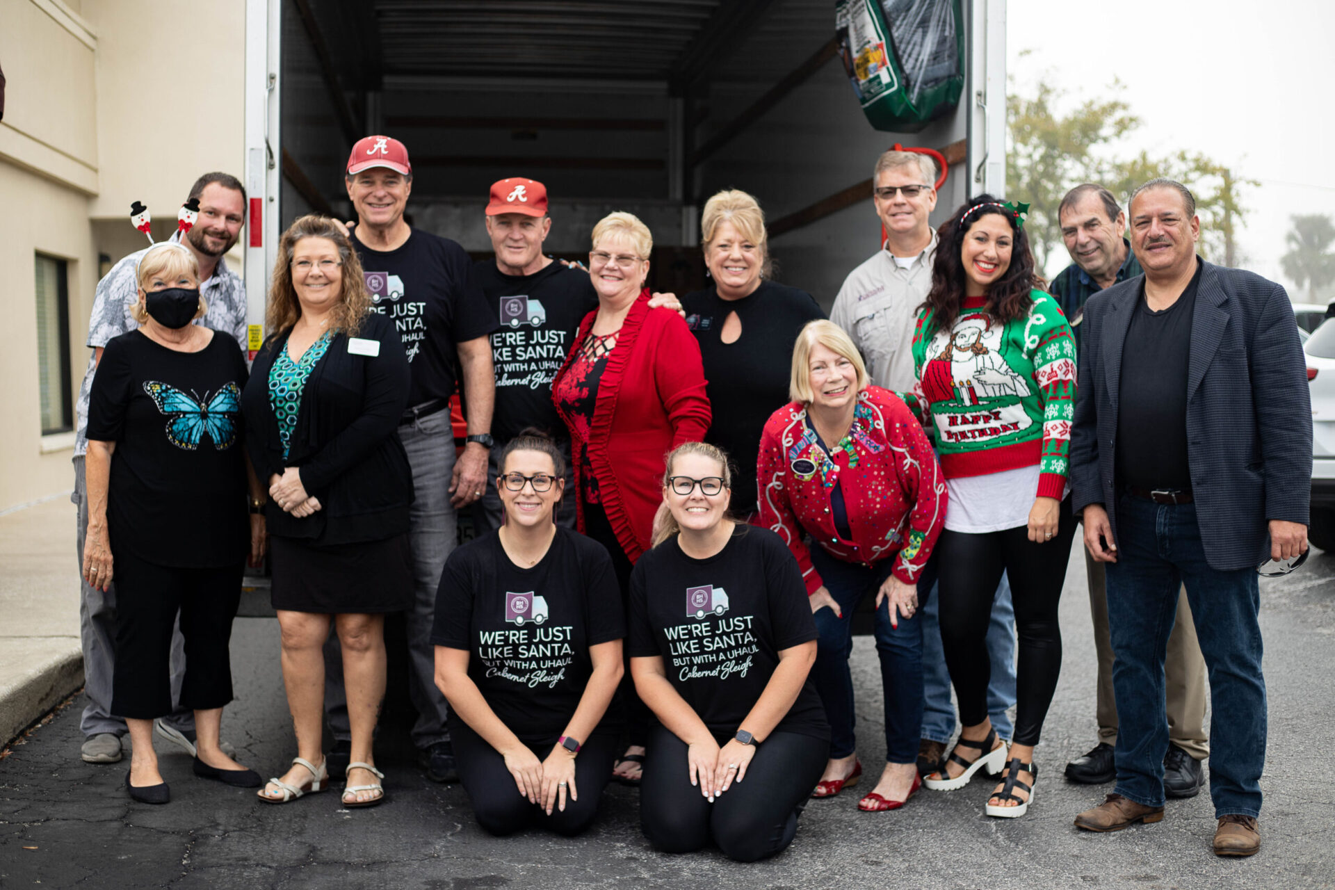 Employees volunteering for the 2021 Cabernet Sleigh