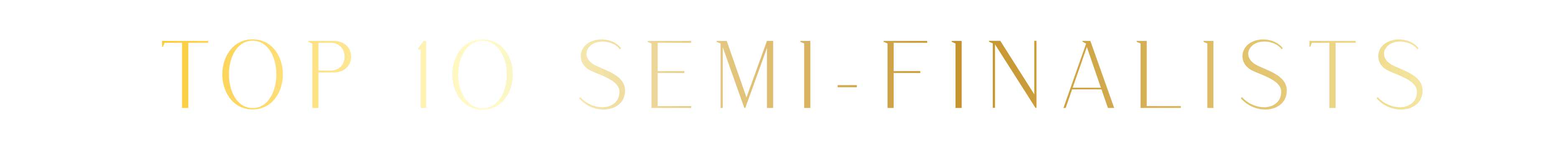 Top 10 Semi-Finalists