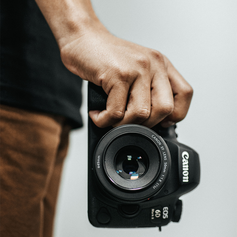 photographer holding a camera